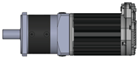 motor with and without gearbox mounted