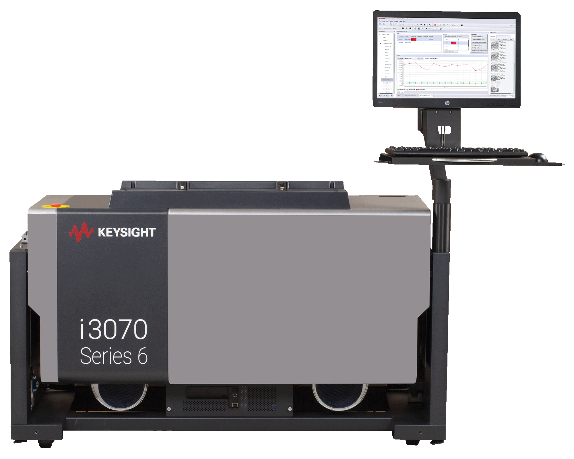 ICT machine for component testing