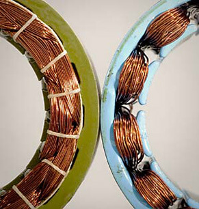 i.	ClearPath motor's overlapping coils (left) enhance motor smoothness and power; reduces torque ripple, cogging, and detent